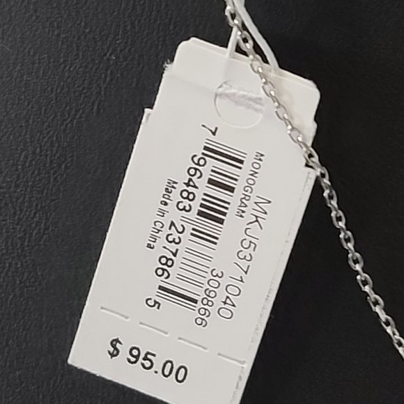 Michael Kors MK Monogram MOP & Silver-Tone Chain - Picture 10 of 11